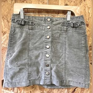 Vintage Gap corduroy miniskirt button snap